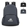 Packable Hiking Backpack - 20L Small Lightweight Travel Backpack for Women Men, Foldable Waterproof Daypack for Camping Outdoor Venture - Grey