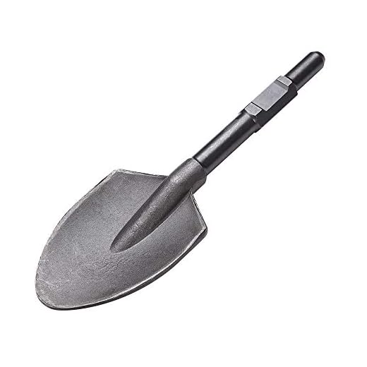 Yescom Clay Spade Chisel Shovel Scoop Bit for 1-1/8" Hex Shank Electric Demolition Jack Hammer Garden Lawn