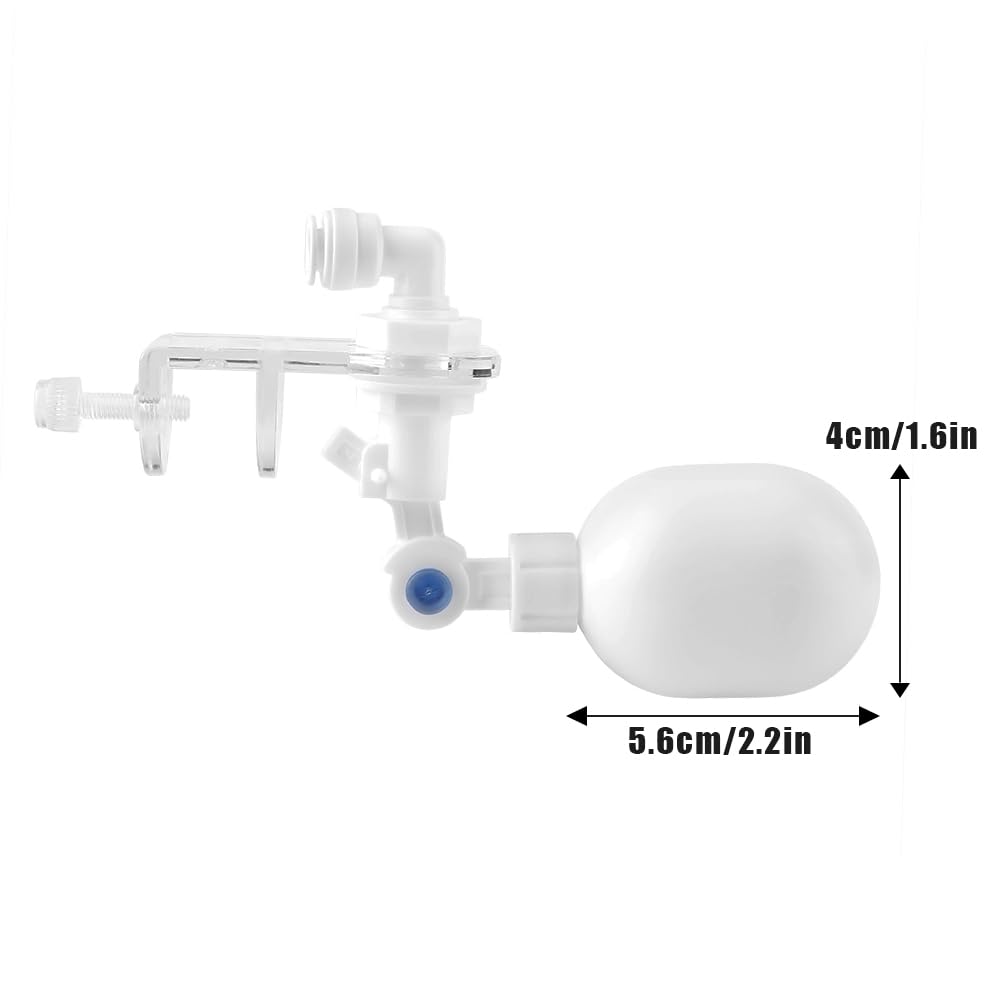 Joyzan Válvula Flotador Acuario Pequeño, Controlador Agua Llenado Automático Ajustable Accesorio para Relleno Sin Pecera Automática Plástico Añadir Accesorios No Eléctrico Sistema Peces Cambiador