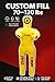 Unfilled Grappling Dummy – Adult Life Size Wrestling & BJJ Training Dummy, MMA Jiu Jitsu Judo Takedown & Throwing Practice, Heavy-Duty Triple-Stitched Canvas Submission Dummy (Yellow, 5ft / 60
