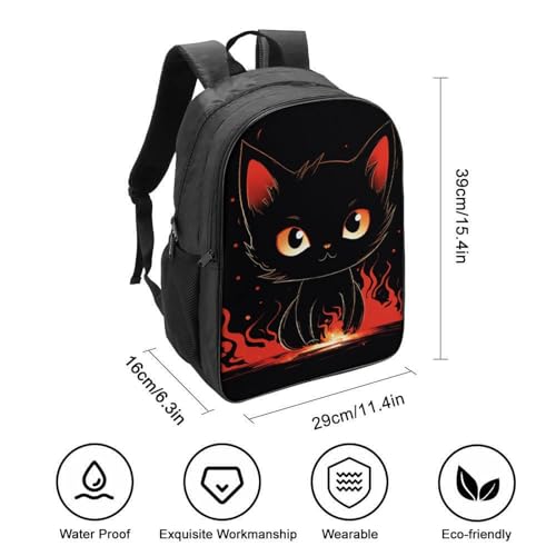 Cartable scolaire garçon chat 3D résistant pour soulager le dos