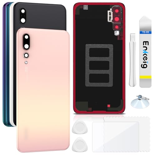 Couvercle de batterie Huawei P20 Pro CLT-L29 Rose, pièce de rechange face arrière en verre