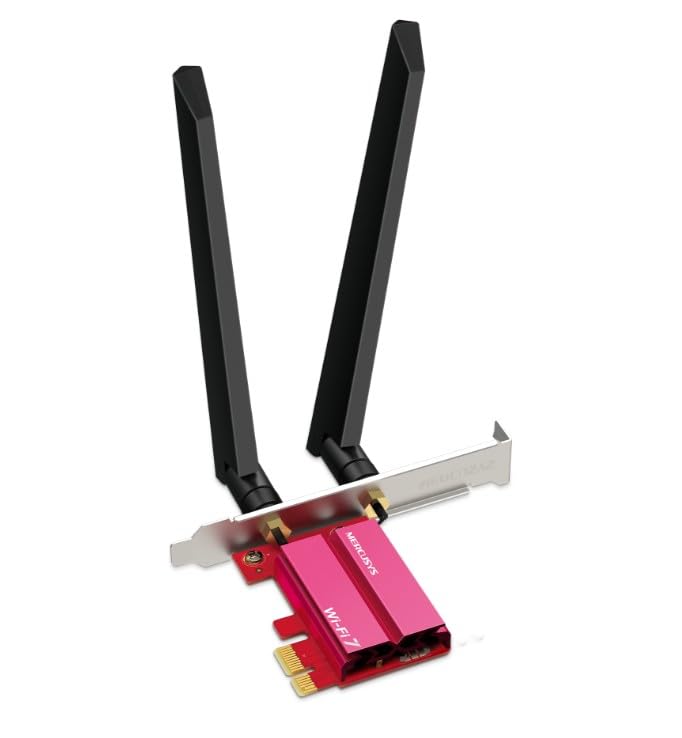 MERCUSYS MA47BE BE9300 WiFi 7 Bluetooth 5.4 PCIe Adapter, 5765 Mbps, 120.8x80.2x21.5mm