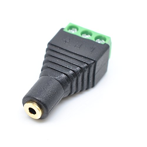 Adaptador conector audio 2.5mm estéreo 5 unidades miniatura 1