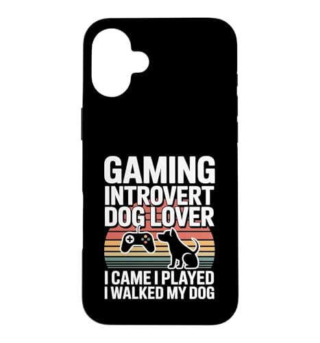 �Q�[�~���O �����I ���D�� I Came I Play I Walked My Dog �X�}�z�P�[�X iPhone 16 Plus �p