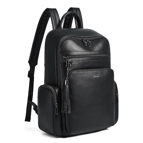 Mochila para portátil Shrrie para mujer Negro miniatura 1