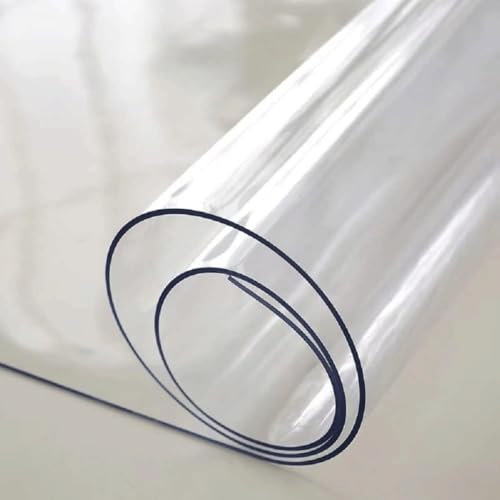 �����e�[�u���N���X - PVC ���̐@�����\�ȃe�[�u���N���X �h�����Ƒϖ���������A��v�Ő@�����₷�������}�b�g�B�L�b�`���A�I�t�B�X�A���X�g�����ɍœK�ł�(0.6mm,70x130cm)