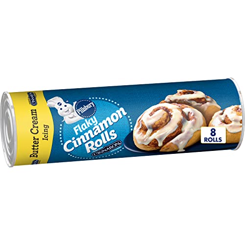 Pillsbury Flaky Cinnamon Rolls With Cinnabon Cinnamon And Butter Cream Icing, 8 Ct., 13 Oz. #TOP10