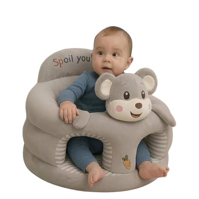 Jagdish Enterprises Baby Plush Rocking Sofa Chair for Toddlers (0–3 Years) | Soft Animal-Shaped Learning Seat, Cozy Kids Lounge Couch, Nursery Sitting Support & Baby Gift-image-40
