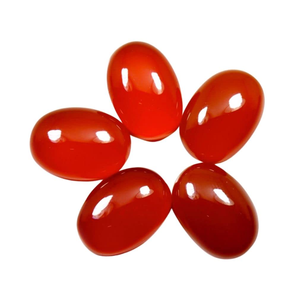 Natural Red Onyx at Wholesale Lot (Rs 30/carat) Fine Quality Oval Shape हकीक Loose Gemstone for Reselling Astrologers Jewellers Crystal Healing Singh Rashi Leo Zodiac Sign-image-38