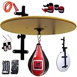 MADX - Plataforma plegable para sparring de boxeo, entrenamiento, bola color rojo, de piel, 10 piezas