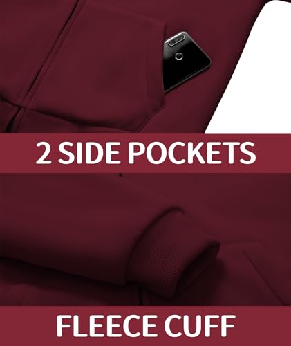 Mens Fleece Hoodies Zip Up Warm Thick Winter Jacket - image 6