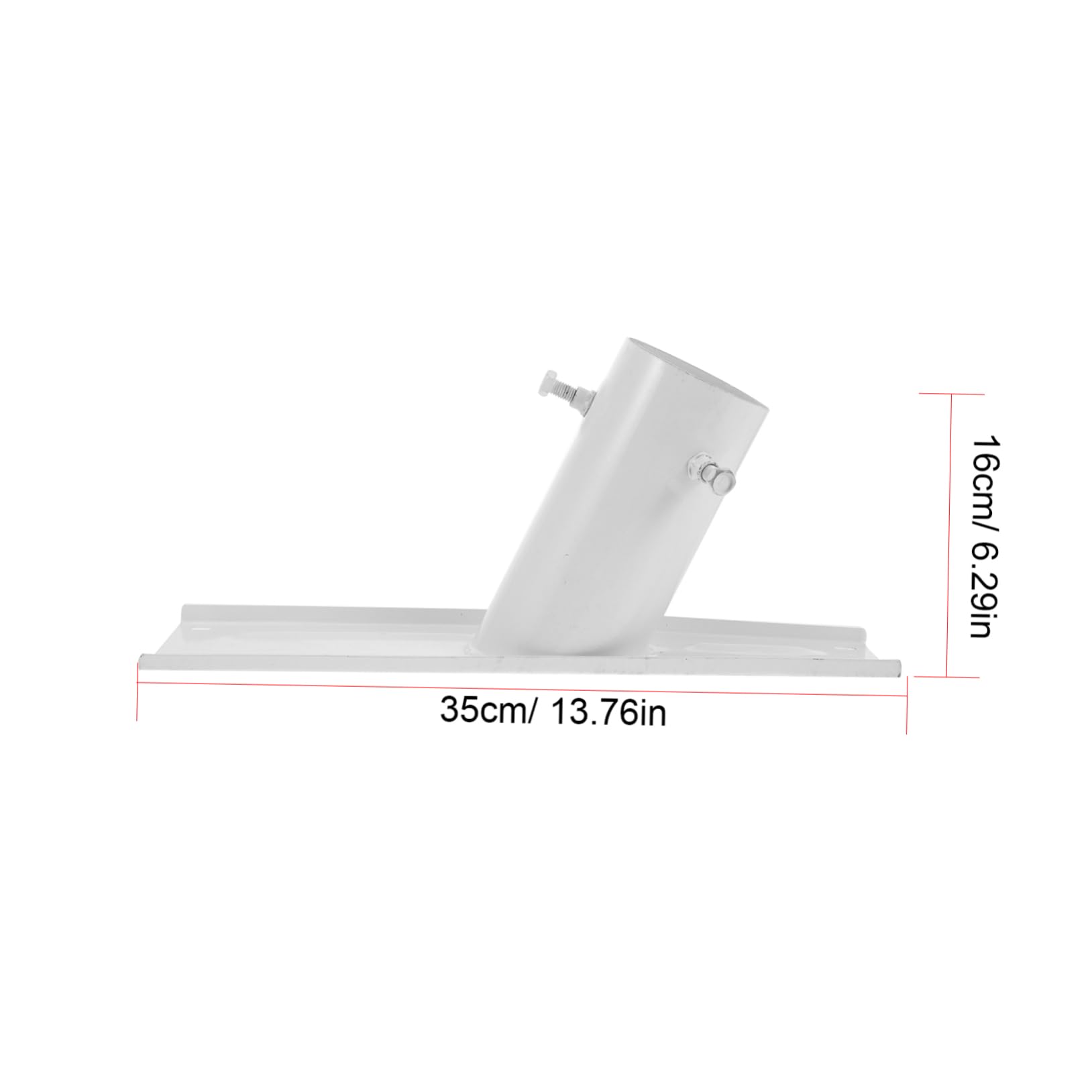 Soporte de Montaje para Panel Solar de Calle, Estructura de Hierro Blanco, Instalación Flexible y Reutilizable para Luces Solares de 50w a 100w