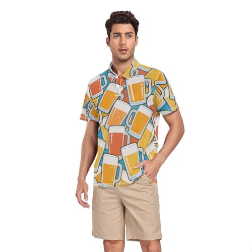 Polo homme anti transpirant orange pour rester au sec et au frais pendant le sport d'été