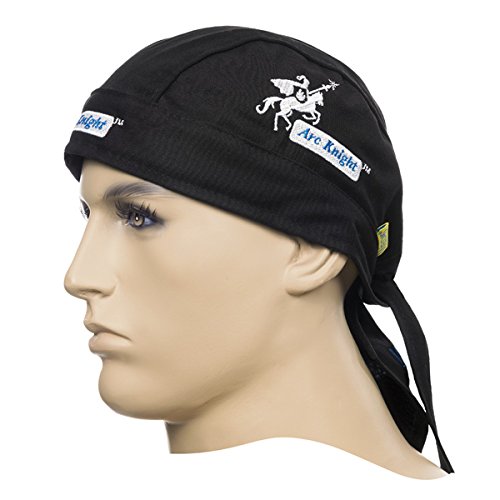 Preisvergleich Produktbild Weldas 233611, Flammenhemmendes Kopftuch, Arc Knight, Durag, Flammschutzmittel für Schweißarbeiten, Schwarz, Baumwolle