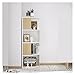 jbshop Libreria Scaffale Mobiletto Scaffale di Studio Angolo Piccolo libreria da Soggiorno shirpici di stoccaggio angolare Pavimento Scaffalatura Stabile