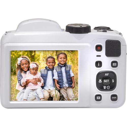 Kodak KODAK PIXPRO AZ255-WH 16MP Digital Camera 25X Optical Zoom 24mm Wide Angle Lens Image Stabilization 1080P Full HD Video 3' LCD Vlogging, with Bag & 32GB SD Card + - image 2