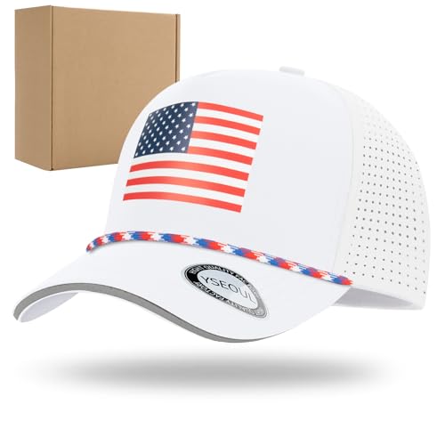 Image of Mens Oversize XL XXL American Flag Trucker Hat, 250 Anniversary USA Hat Waterproof Quick Dry Mesh Cap for Big Heads