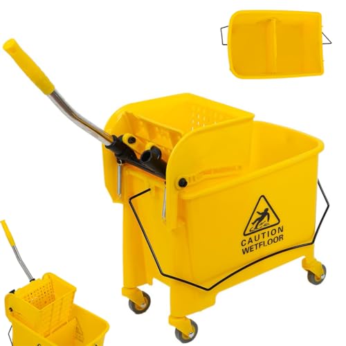 Industrial Mop Bucket with Wringer, Basics Side...