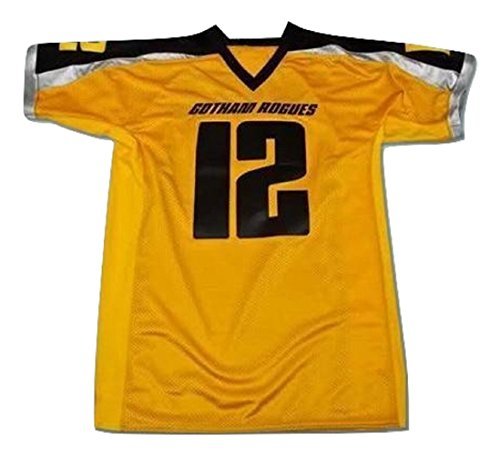 BORIZCUSTOMSGotham Rogues Football Jersey Stitch Sewn New Yellow Black (42)