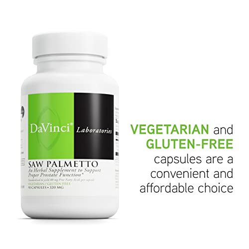 Davinci 0200785.090 Labs Saw Palmetto - Dietary Supplement To Support Proper Prostate Health Function, Premenstrual Needs And Lactation* - With Saw Palmetto Berry Extract - Gluten-Free - 90 Vegetarian Capsules thumb #4