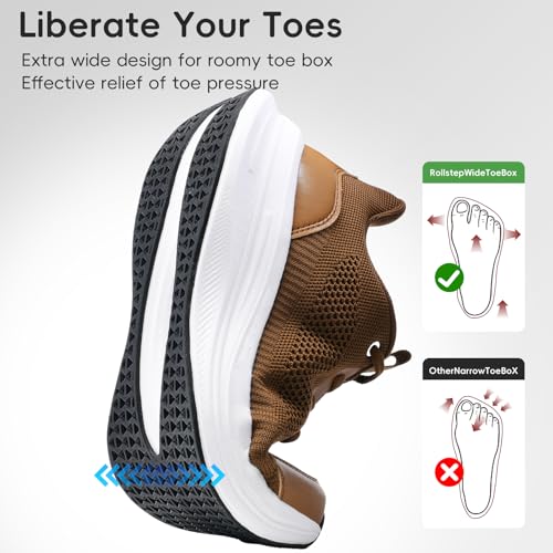 Running Shoes for Men Slip On Sneakers Walking Shoes Tennis Workout Breathable Non Slip Arch Support Sneakers3