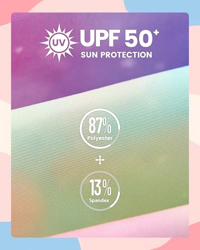 Image of Angel season Girls Swimsuits Kids Bathing Suit One Piece Swimwear with UPF 50+ Cute