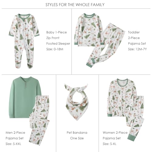 Holiday Family Matching Pajamas sets Organic Cotton Christmas/Halloween Family PJs for Adults, Kids, Baby And Pets2
