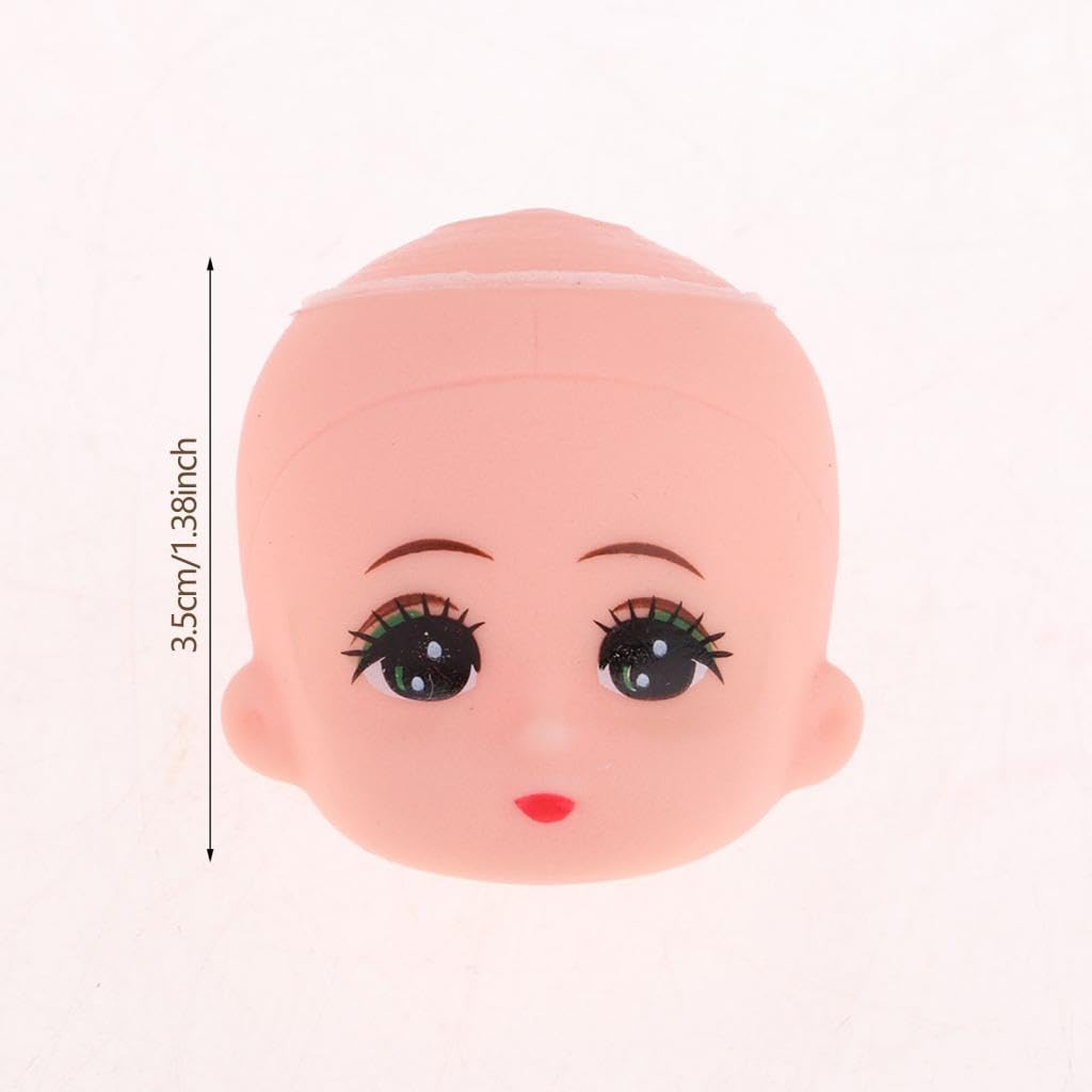 10 Stück Puppenkopf Skulptur Mini Babypuppe Kopf Modelliert Kopf Ersatzteile Bastelbedarf Zubehör für DIY Hobby Spielzeuggestaltung