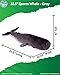 Real Planet Sperm Whale Plush Toy - Realistic Stuffed Animal Gift for Kids All Ages, Large Ocean Plushie, Christmas Birthday Gift (32.5