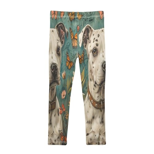 Toddler Girls Leggings Printed Yoga Pants Leggings Garden Dog Butterfly for Kids2