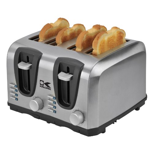 Kalorik Stainless Steel 4 Slice Toaster