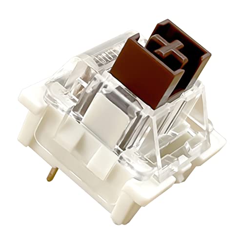 ブラウンスイッチ 3ピンキーボード 防塵スイッチ DIY 交換可能 60個 41k-2GHpiuL.jpg