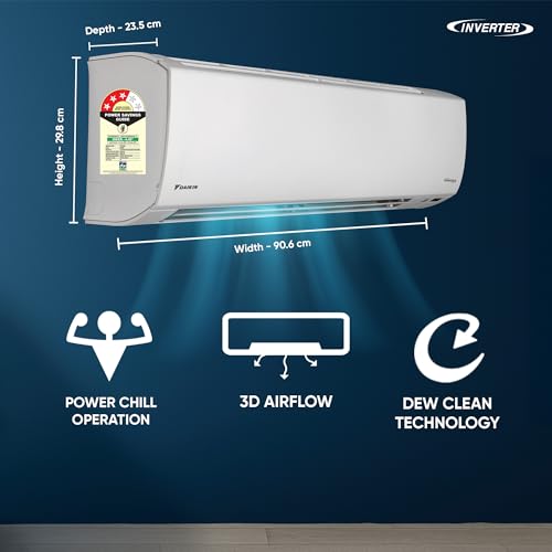 Image of Daikin 1.8 Ton 3 Star, New star rated, Inverter Split AC (Copper, PM2.5 Filter, ATKL60XV16, White)