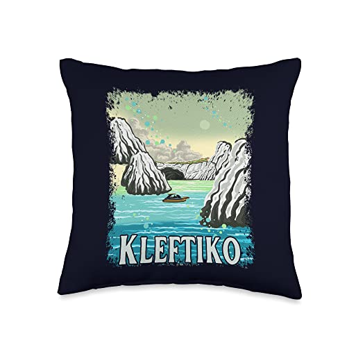 Kleftiko, Milos Greece Diving, Sea Cave Snorkeling Throw Pillow