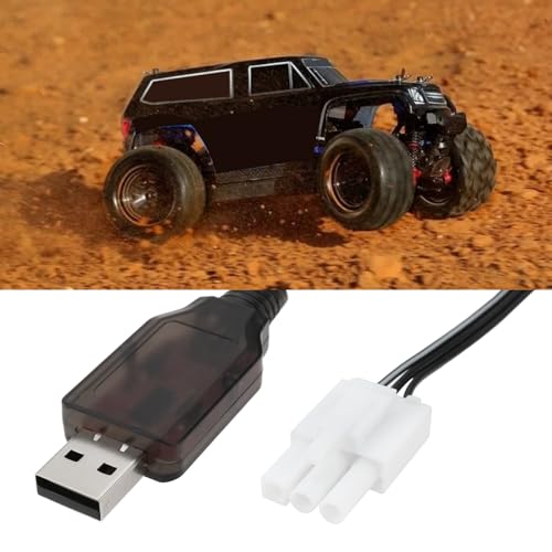 Briny River 2S LiFe 6.4V 600mA USB auf EL4.5-3P Stecker Batterien Lade Draht für Meisten Modell Fernbedienung Autos LKW Schnellboote