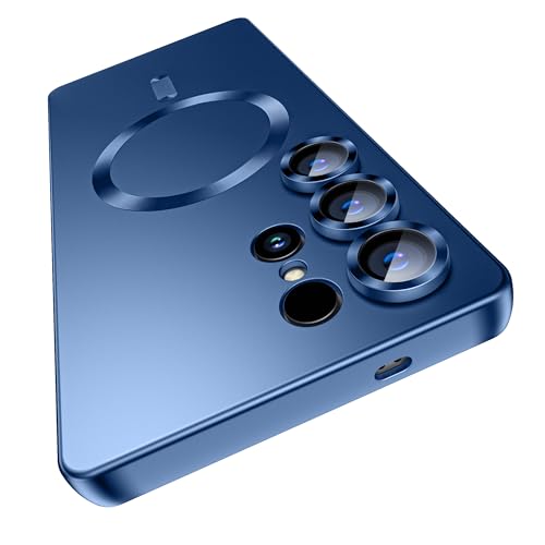 Coque Samsung S25 Ultra MagSafe bleu mat pour vos trajets et réunions pro