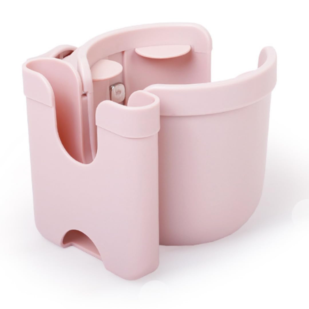 Micus - stroller cup holder universal, cup holder for pram, cup holder for wheelchair, pram coffee cup holder, universal cup holder for pram (Stroller cup holders 2 IN 1, Rose)