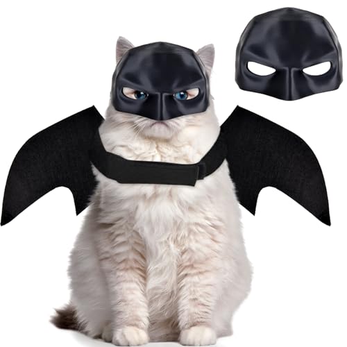 Halloween-Cats-Costumes-Wings-Mask-Kittens-Only-Cat-Bat-Masks-Small-Pet-Costume-Decoration-Clothes-Accessories-Pets-Harness-Supplies-Cute-Outfit-Apparel-Black-Funny-Cosplay-Outfits-for-Party