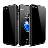 iPhone 7 Case,Roybens [Piano-Paint Series] Real 2H [Hard] Scratch Resistant Back Cover [Soft] Enhanced Grip Bumper for Apple iPhone 7 (2016) - Jet Black