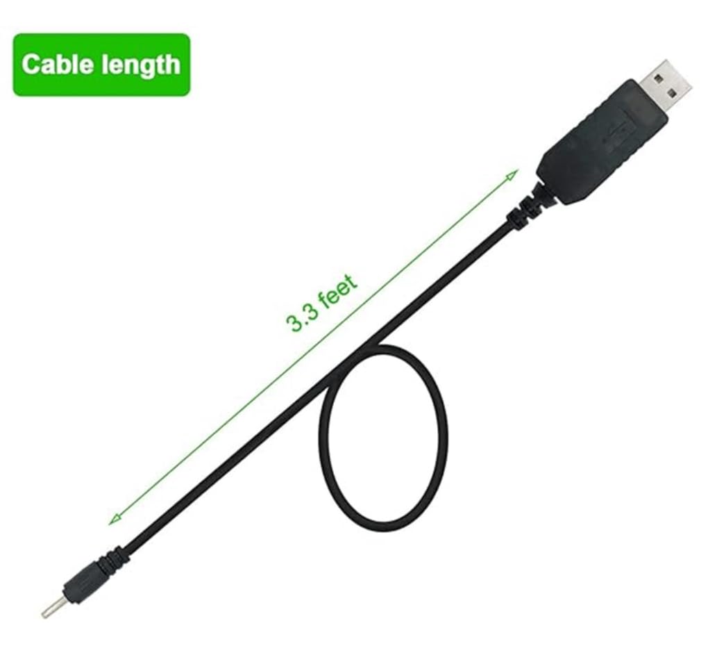 Zapasowa ładowarka USB 100 cm kabel do ładowania 2,3 V typ 5513 5516 do golarki elektrycznej Braun MGK3010 / MGK3220 / MGK3221 / MGK3321 / MGK3335 / MGK3921 Multi Grooming Kits / BT3022 / BT3221 /