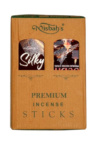 Image of Misbah Fragrance Silky Oudh Premium Incense Sticks Mixed Soothing Fragrances of Classic Oudh Premium Incense Sticks (Pack of 6)