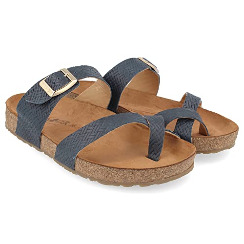 Image of HAFLINGER unisex-adult Summer Genuine Leather Comfort Anatomic Footbeds Straps Juno Sandals