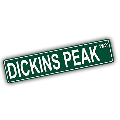 Brotherhood Aluminum Street Sign for Dickins Peak - Alaska Man Cave Decor