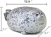 Cojín de foca regordeta MerryXD, juguete de peluche de algodón, animal marino lindo pequeño (13 pulgadas) 3
