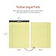 Amazon Basics Legal/breit liniert 50 Blatt pro Pad, 21.59 cm x 29.8 cm (Packung mit 12 Stück), Kanarisch