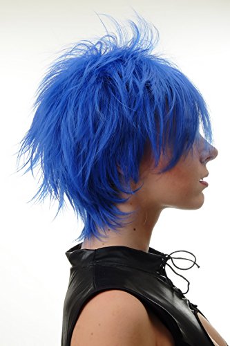 WIG ME UP - BLUE144-T2512 Lady Quality Wig short naughy spiky 80s style teased Wave Punk blue, Lavender blue (T2512), Länge: ca. 30 cm - Image 3