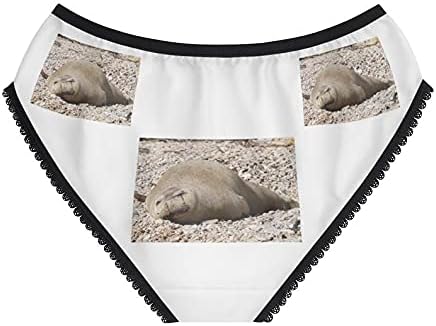 Mediterranean Monk Seal Panties, Mediterranean Monk Seal Underwear, Briefs, Cotton Briefs, Funny Underwear, Panties For Women