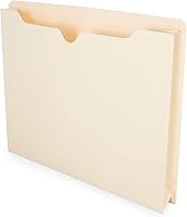 Vista 1 de Staples Jacket File Folders, Letter Size, Manila, 2‑Inch Expandable Sides, Heavy‑Duty Construction – 50/Pack