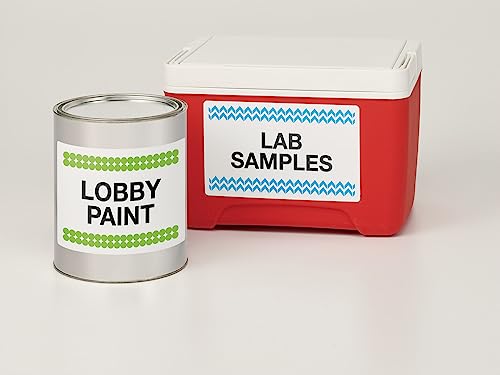 Image of Avery Durable White Cover Up ID Labels for Laser Printers, 5 inch x 8.125 inch, Pack of 100 (6579)